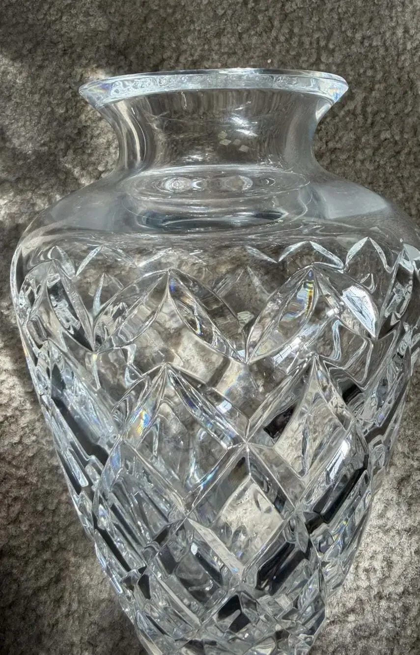 Rare Vintage WATERFORD Diamond / Vertical Cut  8